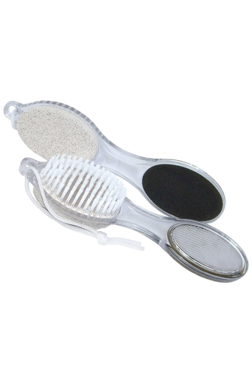 4 IN 1 FOOT CARE BRUSH - A great foot care multi soft brush, pumice, emery and metal file with easy store hanger. 18 x 4 x 4cm Quality natural handmade soaps, candle, home, bathroom & beauty products make great gift ideas for him & her for any occasion or if you just want to treat yourself.