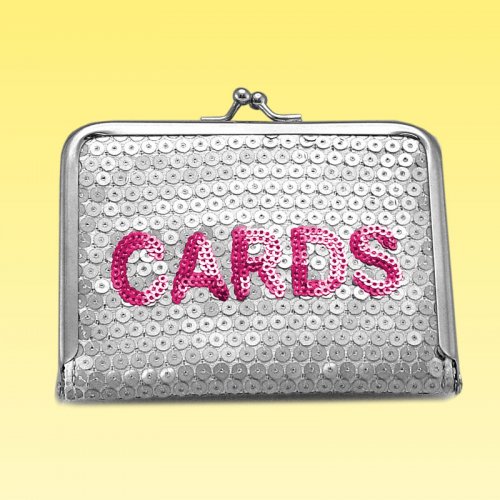 CARD CASE - SILVER - <p>SEQUINNED SILVER CARD HOLDER. A GREAT WAY TO KEEP ALL YOUR STORE CARDS IN ONE PLACE.</p> Quality natural handmade soaps, candle, home, bathroom & beauty products make great gift ideas for him & her for any occasion or if you just want to treat yourself.