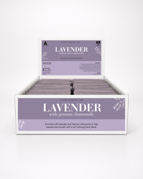 LAVENDER & CHAMOMILE SOAP 150G - Calming Lavender with soothing Chamomile. A bar for everyone to enjoy. Quality natural handmade soaps, candle, home, bathroom & beauty products make great gift ideas for him & her for any occasion or if you just want to treat yourself.