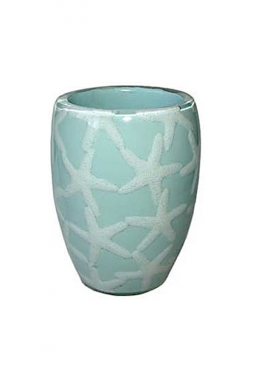 BLUE STAR TUMBLER - High quality bathroom ware elegant starfish design Tumbler in a great fashion colour. A wonderful addition for your bathroom. 8 x 8 x 11 Quality natural handmade soaps, candle, home, bathroom & beauty products make great gift ideas for him & her for any occasion or if you just want to treat yourself.