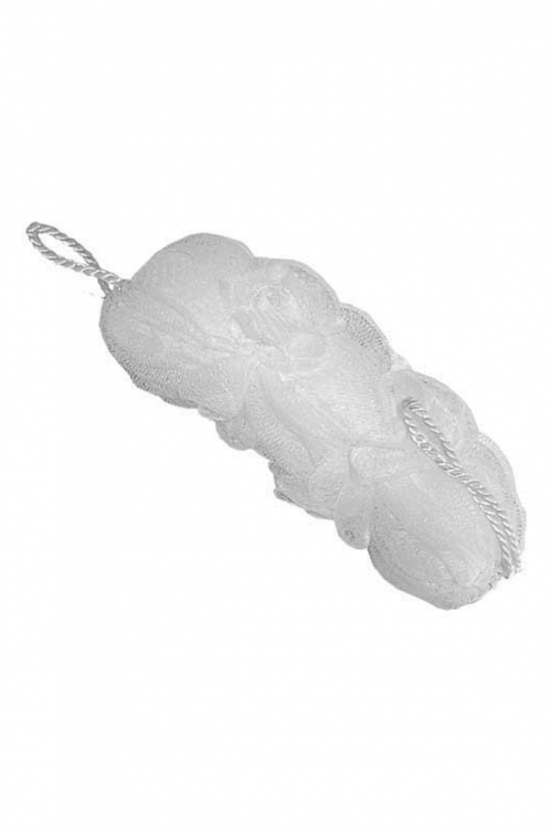 MESH 3 + 2 BACK SPONGE WHITE - A gentle and soft back scrubber. Ideal for all the family. 28 x 9 x 9cm Quality natural handmade soaps, candle, home, bathroom & beauty products make great gift ideas for him & her for any occasion or if you just want to treat yourself.