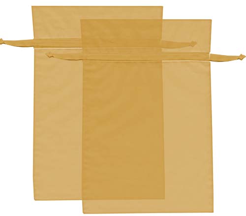ORGANZA BAG - GOLD - LGE. - 13 X 17CM - Fill with soap, pot pourii, bath salts, lollies or just as a nice bag for table gifts at weddings or christenings. Gold organza bag. Our organza bags come in several sizes and over 17 colours. Quality natural handmade soaps, candle, home, bathroom & beauty products make great gift ideas for him & her for any occasion or if you just want to treat yourself.