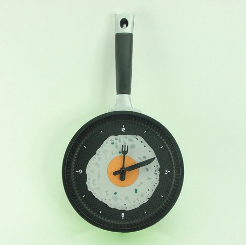 CLOCK - FRYING PAN GREEN - <p>FRYING PAN CLOCK is a great fun gift for the kitchen in colours of Green and Orange �</p> Quality natural handmade soaps, candle, home, bathroom & beauty products make great gift ideas for him & her for any occasion or if you just want to treat yourself.