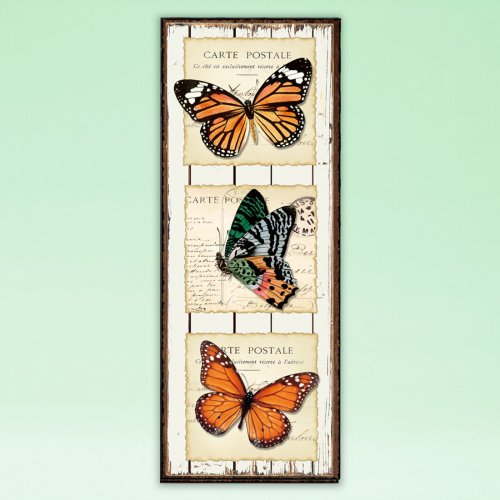 PLAQUE - BUTTERFLIES ORANGE - <p>LOVELY WOODEN PLAQUE SUITABLE FOR ANY ROOM IN THE HOME. MAKES A GREAT ALTERNATIVE GIFT INSTEAD OF FLOWERS. 40X15X.9</p> Quality natural handmade soaps, candle, home, bathroom & beauty products make great gift ideas for him & her for any occasion or if you just want to treat yourself.
