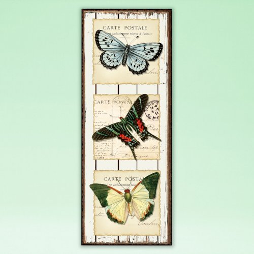 PLAQUE - BUTTERFLIES BLUE - <p>LOVELY WOODEN PLAQUE SUITABLE FOR ANY ROOM IN THE HOME. MAKES A GREAT ALTERNATIVE GIFT INSTEAD OF FLOWERS. 40X15X.9</p> Quality natural handmade soaps, candle, home, bathroom & beauty products make great gift ideas for him & her for any occasion or if you just want to treat yourself.