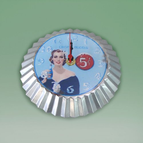 CLOCKS - METAL BOTTLE CAP -  Quality natural handmade soaps, candle, home, bathroom & beauty products make great gift ideas for him & her for any occasion or if you just want to treat yourself.