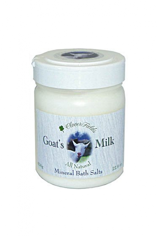 ALL NATURAL GOATS MILK 650G MINERAL BATH SALTS - Mineral blended salts scented with natural citrus essential oils and added goatsmilk powder for skin nourishing and calming. 8.5 x 8.5 x 12cm Quality natural handmade soaps, candle, home, bathroom & beauty products make great gift ideas for him & her for any occasion or if you just want to treat yourself.