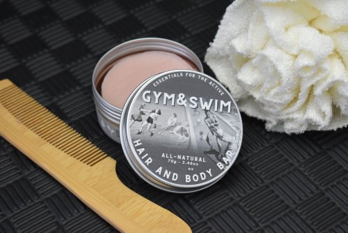 GYM & SWIM HAIR & BODY BAR - pH balanced bar that helps neutralise residual chlorine odours on skin and hair. It has the perfect level of conditioning your hair needs, cutting down your use of extra conditioner. Helps to strengthen hair & stop product residue on your scalp, limiting irritation and dandruff. Quality natural handmade soaps, candle, home, bathroom & beauty products make great gift ideas for him & her for any occasion or if you just want to treat yourself.