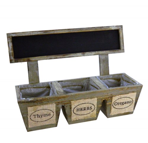 PLANTER BOX THYME / HERB - <p>WOODEN RUSTIC HERB PLANTER BOX.</p>
<p>34.5CM X 12.5CM X 23 CM</p> Quality natural handmade soaps, candle, home, bathroom & beauty products make great gift ideas for him & her for any occasion or if you just want to treat yourself.