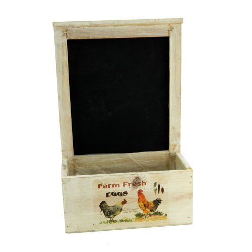 NATURAL FINISH FARM FRESH EGGS DECORATIVE KITCHEN HOLDER - <p>NATURAL FINISH FARM FRESH EGGS DECORATIVE HOLDER. HAS A CHALK BOARD FOR YOU TO WRITE YOUR SHOPPING LIST OR LEAVE A MESSAGE.</p>

<p>29CM X 10CM X 11CM X 30CM</p> Quality natural handmade soaps, candle, home, bathroom & beauty products make great gift ideas for him & her for any occasion or if you just want to treat yourself.