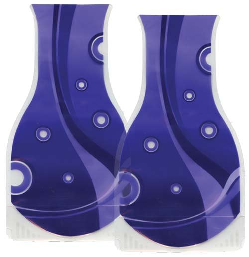 FLAT FOLD VASE WITH PURPLE PATTERN  - FANTASTIC REUSABLE VASES - NON BREAKABLE, FILL WITH WATER AND THEY POP OPEN TO ALLOW YOU TO ADD YOUR BLOOMS. EMPTY AND DRY OUT FOR FLAT STORAGE.  JUST ADD FLOWERS FOR A GREAT GET WELL GIFT,GREAT FUNDRAISER FOR SCHOOLS ESPECIALLY MOTHER'S DAY STALLS. SAFE AND EASY GIFT FOR CHILDREN TO BUY THIEIR MUM'S OF NANS. 27X18X7 Quality natural handmade soaps, candle, home, bathroom & beauty products make great gift ideas for him & her for any occasion or if you just want to treat yourself.