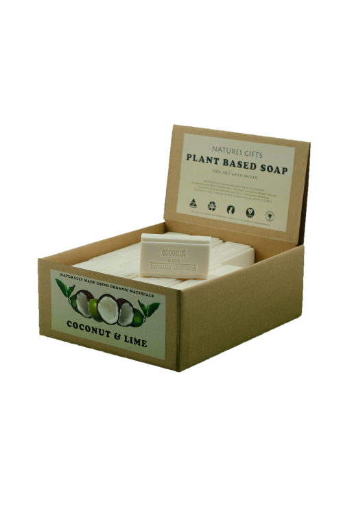 COCONUT & LIME 100G NATURES GIFTS SOAP - Natures Gifts Plant Based Soap bars. Two excellent skin nourishers. Lathery moisturizing Coconut & healing Honey. Quality natural handmade soaps, candle, home, bathroom & beauty products make great gift ideas for him & her for any occasion or if you just want to treat yourself.
