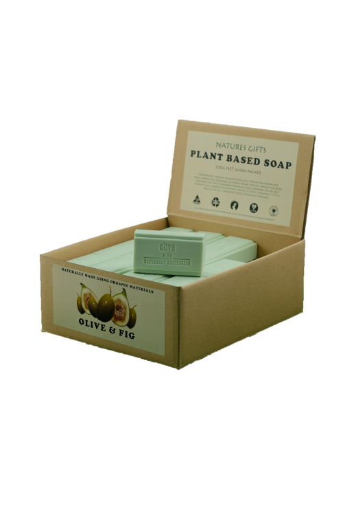 OLIVE & FIG 100G NATURES GIFTS SOAP - Natures Gifts Plant Based Soap bars. Rich creamy soap with added skin nourishing Olive & Fig extracts for luxurious bathing & gentle cleansing. Quality natural handmade soaps, candle, home, bathroom & beauty products make great gift ideas for him & her for any occasion or if you just want to treat yourself.