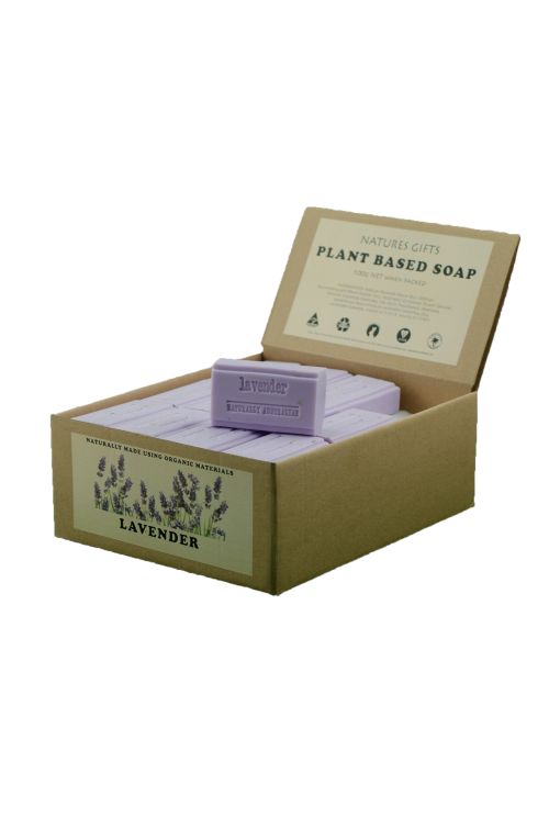AUSTRALIAN LAVENDER 100G NATURES GIFTS SOAP - Natures Gifts Plant Based Soap bars. Lavender Flowers to gently massage & invigorate the skin with soothing and calming Lavender Oil. A traditional & aromatic treat that everyone loves. Quality natural handmade soaps, candle, home, bathroom & beauty products make great gift ideas for him & her for any occasion or if you just want to treat yourself.