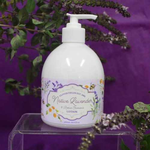 NATIVE LAVENDER HAND & BODY LOTION 500ML/6 - Lock in moisture and enjoy the calming aroma of Native Lavender with this nourishing 500ml body lotion. Designed to absorb beautifully, it leaves skin feeling soft, smooth, and lightly scented. The perfect follow-up to our Native Lavender Hand & Body Wash.

Directions for use: Massage a small amount onto dry hands and body until absorbed. Use daily for soft, nourished skin.

Ingredients: Purified Water (Aqua), Macadamia Ternifolia Seed Oil, Plant Origin Glycerine (Glycerin), Cetostearyl Alcohol, Glyceryl Stearate, Butyrospermum Parkii (Shea) Butter, Persea Gratissima (Avocado) Oil, Purified Anhydrous Lanolin, Simmondsia Chinensis (Jojoba) Seed Oil, Sweet Almond Oil (Prunus Amygdalus Dulcis), Fragrance (Parfum), Rosa Moschata (Rosehip) Seed Oil, Phenoxyethanol and Ethyl Hexyl Glycerine, Vitamin E (Tocopherol). Quality natural handmade soaps, candle, home, bathroom & beauty products make great gift ideas for him & her for any occasion or if you just want to treat yourself.