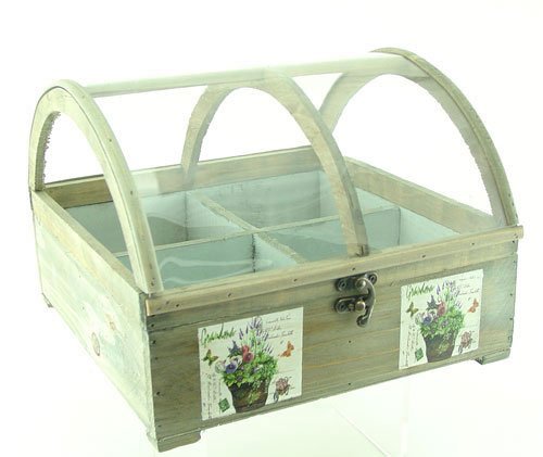 HERB PLANTER - CLEAR COVERED - <p><span style=