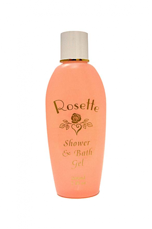 ROSETTE 200ML SHOWER & BATH GEL - A 200ml Bottle of Rose scented Shower Gel, an everyday affordable luxury. 16 x 4.5 x 3.5cm Quality natural handmade soaps, candle, home, bathroom & beauty products make great gift ideas for him & her for any occasion or if you just want to treat yourself.