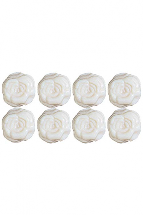 WHITE 10G ROSETTES SOAP - Little Rosette soaps WHITE. Packed 168 PER CARTON
**Please note that going forward, all shape soaps will be packaged in new white boxes, which are slightly smaller. This means the quantity of soaps per box have changed accordingly. Quality natural handmade soaps, candle, home, bathroom & beauty products make great gift ideas for him & her for any occasion or if you just want to treat yourself.