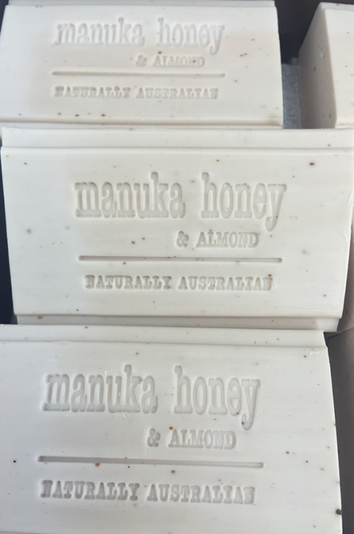 MANUKA HONEY & ALMOND 150G SUPERFOODS BOTANICALS SOAP - 4/PACK - Natures anti-inflammatory. Ideal for congested or inflamed skin. Quality natural handmade soaps, candle, home, bathroom & beauty products make great gift ideas for him & her for any occasion or if you just want to treat yourself.
