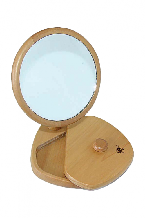 WOODEN MIRROR WITH COMPARTMENT - Great wooden vanity mirror with base opening compartment, Ideal to conceal Jewellery or Money. 13 x 13 x 19cm

  Quality natural handmade soaps, candle, home, bathroom & beauty products make great gift ideas for him & her for any occasion or if you just want to treat yourself.