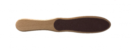 BEACHWOOD FOOT FILE - HAND HELD WOODEN FOOT FILE - USE TO EXFOLIATE DEAD SKIN CELLS FROM HEELS AND SOULS OF YOUR FEET. Quality natural handmade soaps, candle, home, bathroom & beauty products make great gift ideas for him & her for any occasion or if you just want to treat yourself.