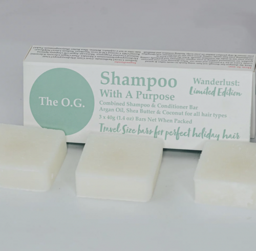 WANDERLUST TRAVEL SIZE OG BAR 3X 40G - FOR A LIMITED TIME ONLY
Holiday booked? Check. Bag packed? Check. Shampoo bar? CHECK! We have released this Wanderlust travellers edition of our fabulous OG bar for all of our customers that are wandering the world. It comes with 3 x 40g bars so you can travel light and easy. Quality natural handmade soaps, candle, home, bathroom & beauty products make great gift ideas for him & her for any occasion or if you just want to treat yourself.