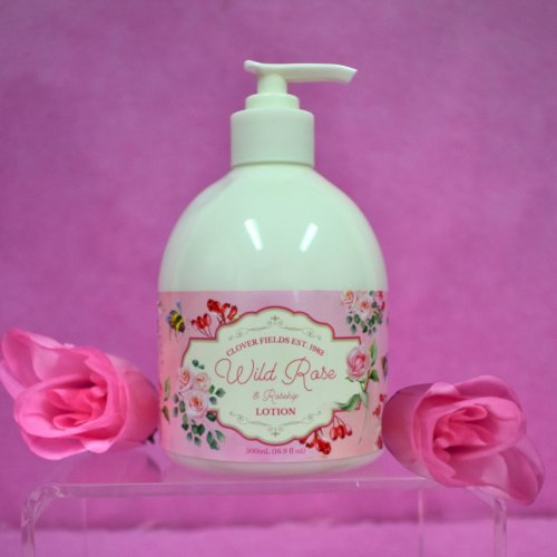 WILD ROSE HAND & BODY LOTION 500ML/6 - Nourish and pamper your skin with the delicate scent of wild rose and the hydrating power of rosehip. This luxurious 500ml lotion absorbs beautifully, leaving skin soft, smooth, and lightly fragranced. Perfect to use after our Wild Rose Hand and Body Wash.

Directions for use: Massage a small amount onto dry hands and body until absorbed. Use daily for soft, nourished skin.

Ingredients: Purified Water (Aqua), Macadamia Ternifolia Seed Oil, Plant Origin Glycerine (Glycerin), Cetostearyl Alcohol, Glyceryl Stearate, Butyrospermum Parkii (Shea) Butter, Persea Gratissima (Avocado) Oil, Purified Anhydrous Lanolin, Simmondsia Chinensis (Jojoba) Seed Oil, Sweet Almond Oil (Prunus Amygdalus Dulcis), Fragrance (Parfum), Rosa Moschata (Rosehip) Seed Oil, Phenoxyethanol and Ethyl Hexyl Glycerine, Vitamin E (Tocopherol). Quality natural handmade soaps, candle, home, bathroom & beauty products make great gift ideas for him & her for any occasion or if you just want to treat yourself.