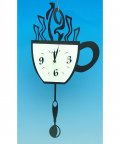  - CLOCKS - METAL CLOCK WITH TEA CUP - Gifts Ideas for Him & Her, Natural Handmade Soap, Candles | Clover Fields