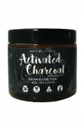  - ACTIVATED CHARCOAL EXFOLIATING SALT SCRUB 450GRAMS - Gifts Ideas for Him & Her, Natural Handmade Soap, Candles | Clover Fields