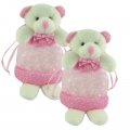 ORGANZA BAGS - ORGANZA BAG - BEAR SPARKLE BAG - PINK - 12 X 7CM  - Gifts Ideas for Him & Her, Natural Handmade Soap, Candles | Clover Fields