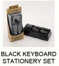 GIFTS FOR HIM - KEYBOARD STATIONARY SET - BLACK - Gifts Ideas for Him & Her, Natural Handmade Soap, Candles | Clover Fields