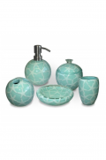 Christmas - Blue Star Resinware Vanity Set - Gifts Ideas for Him & Her, Natural Handmade Soap, Candles | Clover Fields