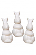 SHAPED NOVELTY SOAPS - White 48g Benjamin Bunny Soap - 3/Pack - Gifts Ideas for Him & Her, Natural Handmade Soap, Candles | Clover Fields