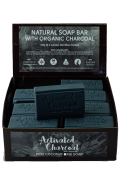  - NATURAL SOAP BAR WITH ORGANIC CHARCOAL 150G - Gifts Ideas for Him & Her, Natural Handmade Soap, Candles | Clover Fields