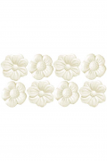 SHAPED NOVELTY SOAPS - White 10g Fancy Flowers Soap - Gifts Ideas for Him & Her, Natural Handmade Soap, Candles | Clover Fields