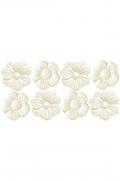 SHAPED NOVELTY SOAPS - White 10g Fancy Flowers Soap - 8/Pack - Gifts Ideas for Him & Her, Natural Handmade Soap, Candles | Clover Fields
