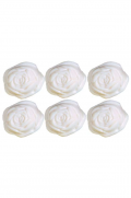 SHAPED NOVELTY SOAPS - White 31g Large Roses Soap - 4/Pack - Gifts Ideas for Him & Her, Natural Handmade Soap, Candles | Clover Fields