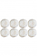 SHAPED NOVELTY SOAPS - White 10g Rosettes Soap - Gifts Ideas for Him & Her, Natural Handmade Soap, Candles | Clover Fields