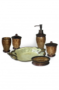 Christmas - Antique Victorian Resinware Vanity Set - Gifts Ideas for Him & Her, Natural Handmade Soap, Candles | Clover Fields