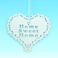 HANGERS - HANGER - IVORY HOME SWEET HOME HEART HANGER - Gifts Ideas for Him & Her, Natural Handmade Soap, Candles | Clover Fields